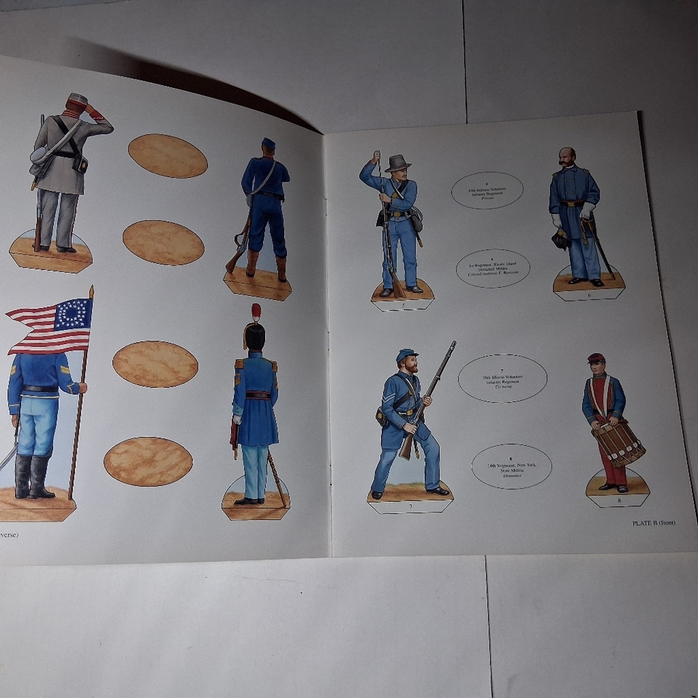 Confederate And Union Army Paper Soldiers Paper Dolls AG Smith - Picture 11 of 16